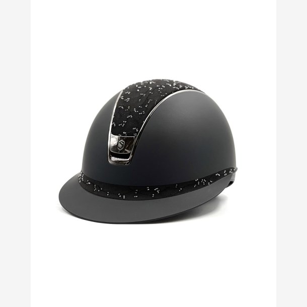 Samshield Ridehjelm Miss Shield 2,0 Mat "Crystal Leaf Top-Band Black Chrome Trim-Blaizon" 