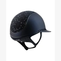 Samshield Ridehjelm Miss Shield 2,0 Matt "Crystal leaf Top-Band Matt Blue Trim" Navy