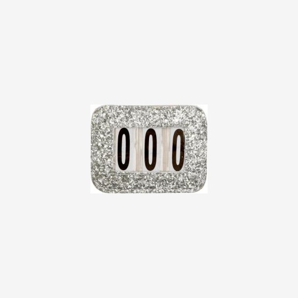 Horse Guard St�vnenummer "Glitter" Silver