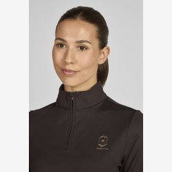 Eskadron Bluse "Half Zip Heritage 25/26" Black Truffle