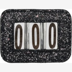 Horse Guard St�vnenummer "Glitter" Black