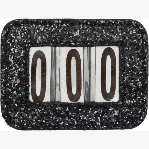 Horse Guard St�vnenummer "Glitter" Black