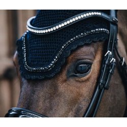 Kentucky Hut Soundless "Fly Veil" Wellington Stone &amp; Pearl" Black