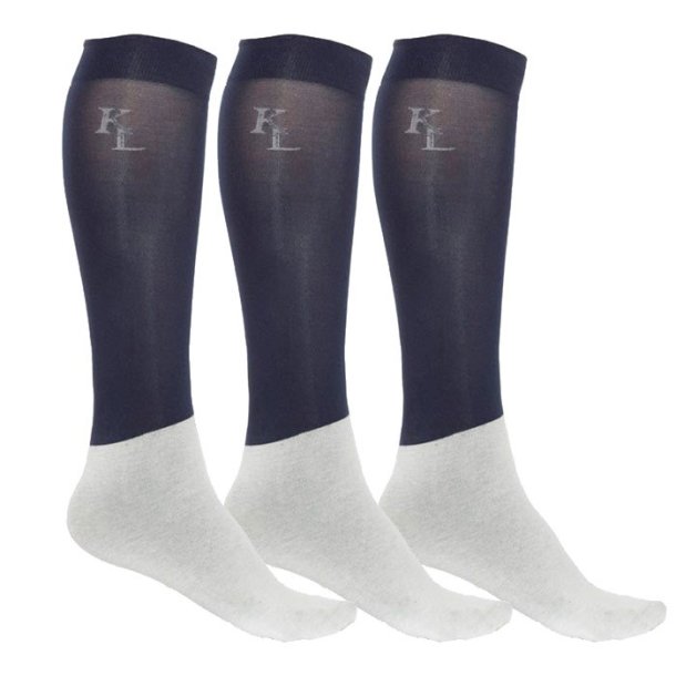 Kingsland Ridestr�mper "Classic Show Socks 3-pack" Navy