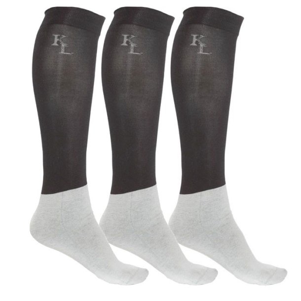 Kingsland Ridestr�mper "Classic Show Socks 3-pack" Black