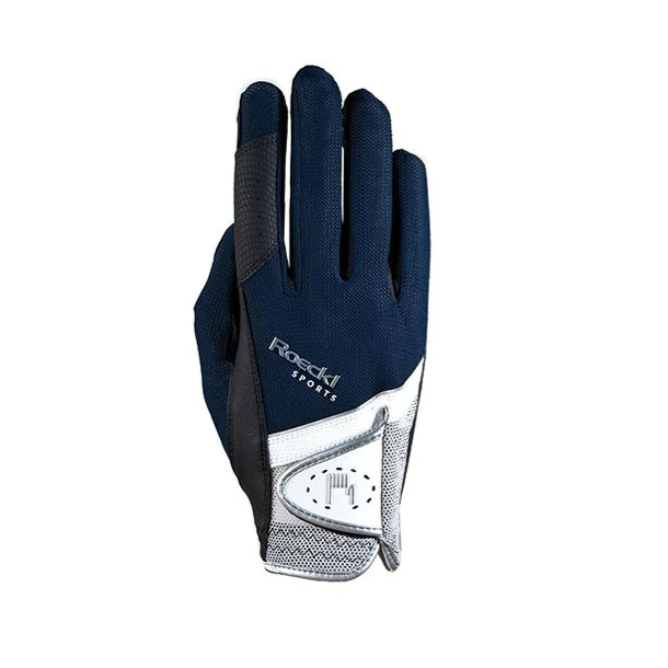 Roeckl Ridehandsker "Madrid" Navy/Silver