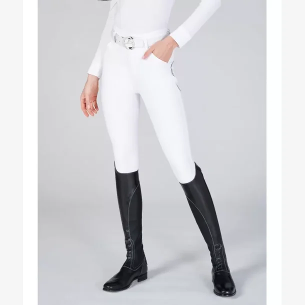 Vestrum Ridebukser Kngrip High Waist "Molveno V Kneegrip" Optical White